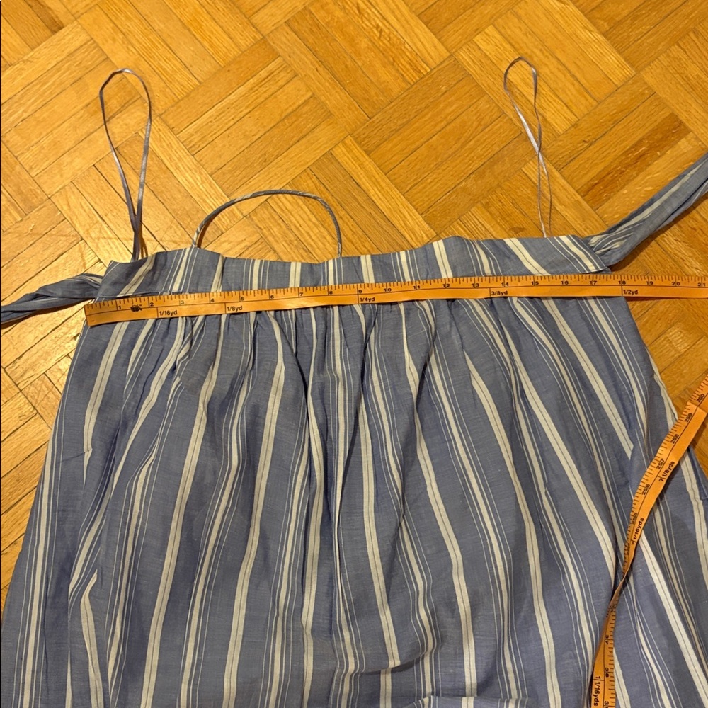 J.Crew Blue and White Striped Women's dress - Picture 3 of 9